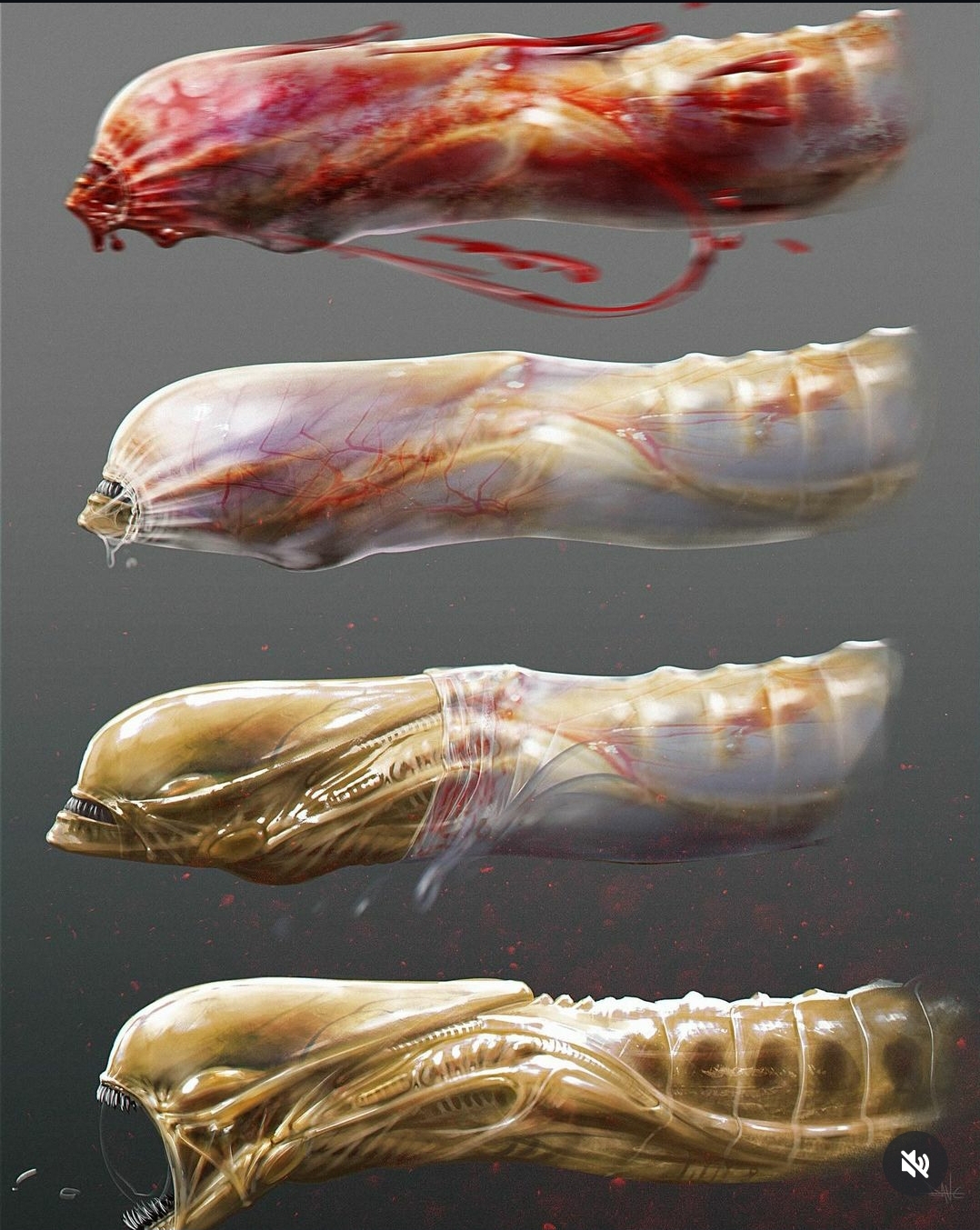 Alien: Romulus Chestburster design