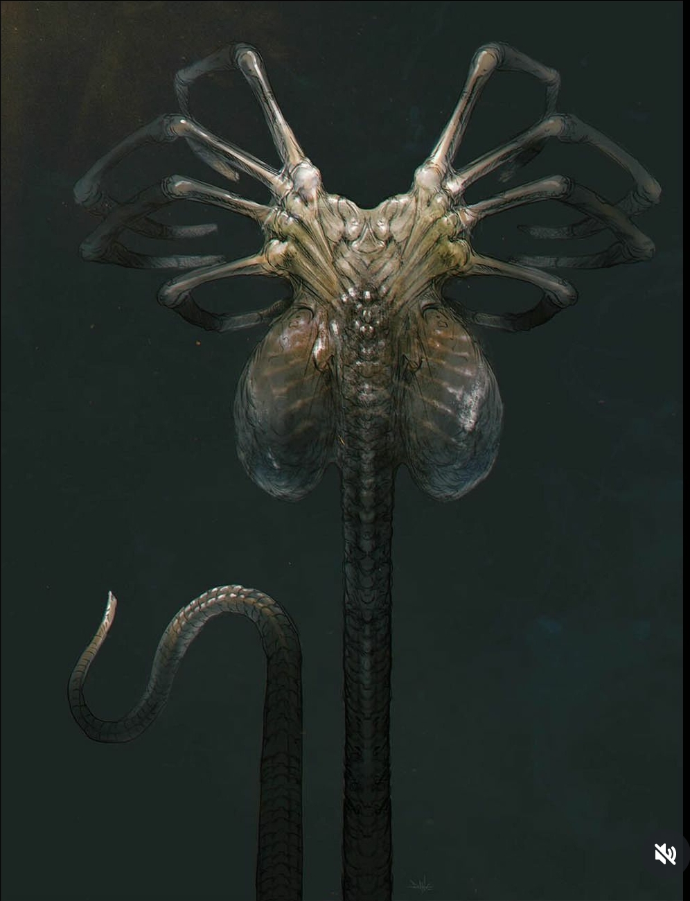 Alien: Romulus Facehugger concept art