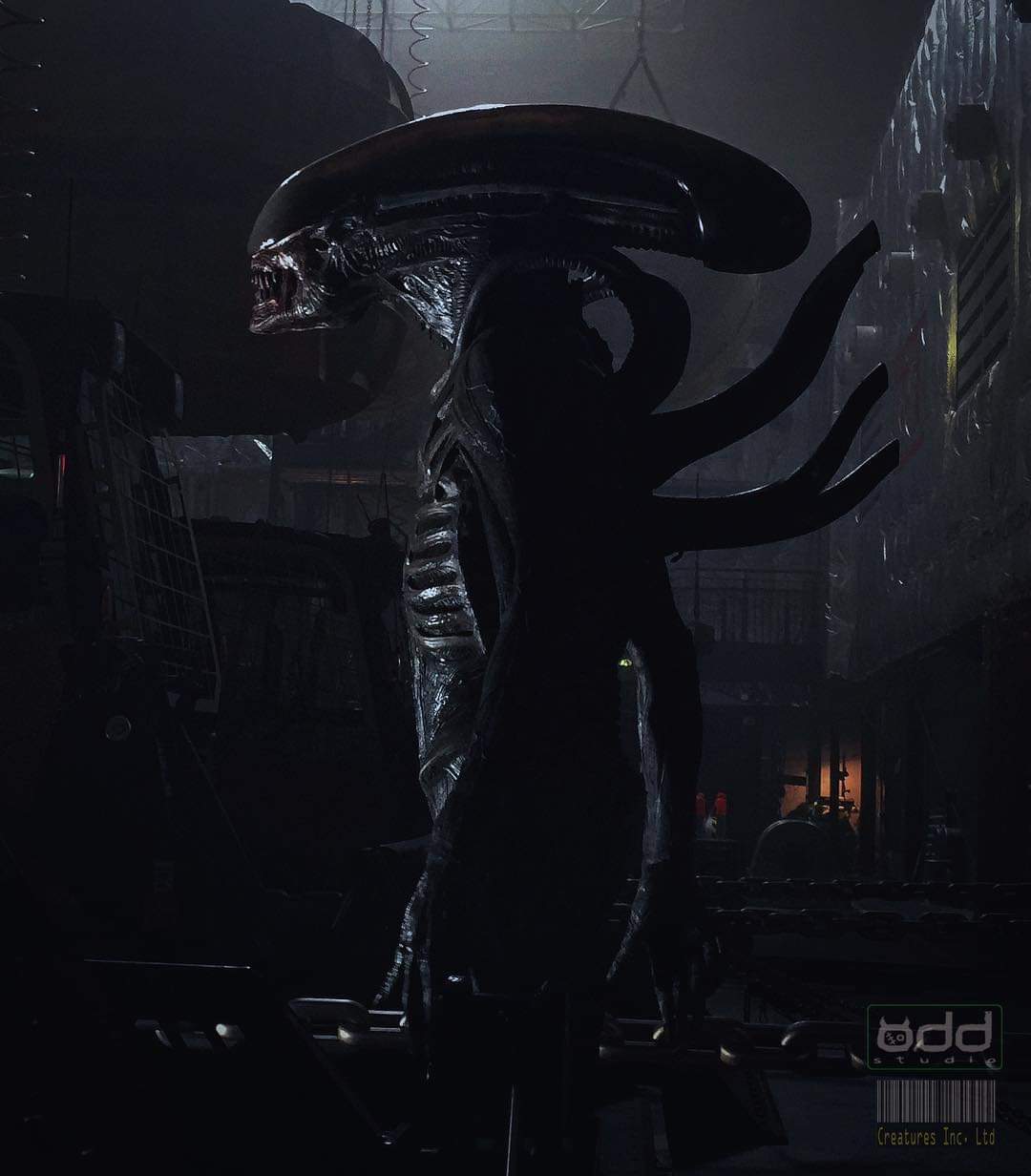 Alien Covenant Xenomorph suit (Rare Photo)