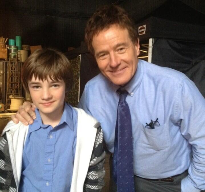 C.J. Adams & Bryan Cranston on set of Godzilla 2014 - Godzilla 2014 ...