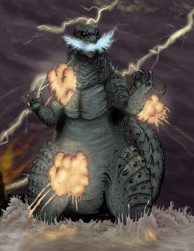 Destroyer of Worlds Godzilla 2014 Fan Art