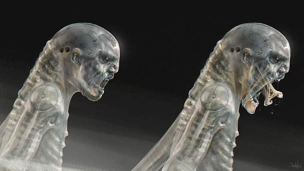 Early Offspring Alien concept art