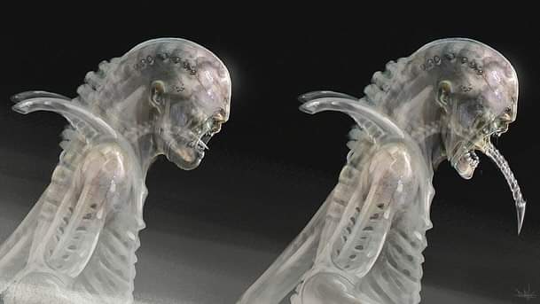 Early Offspring Alien concept art