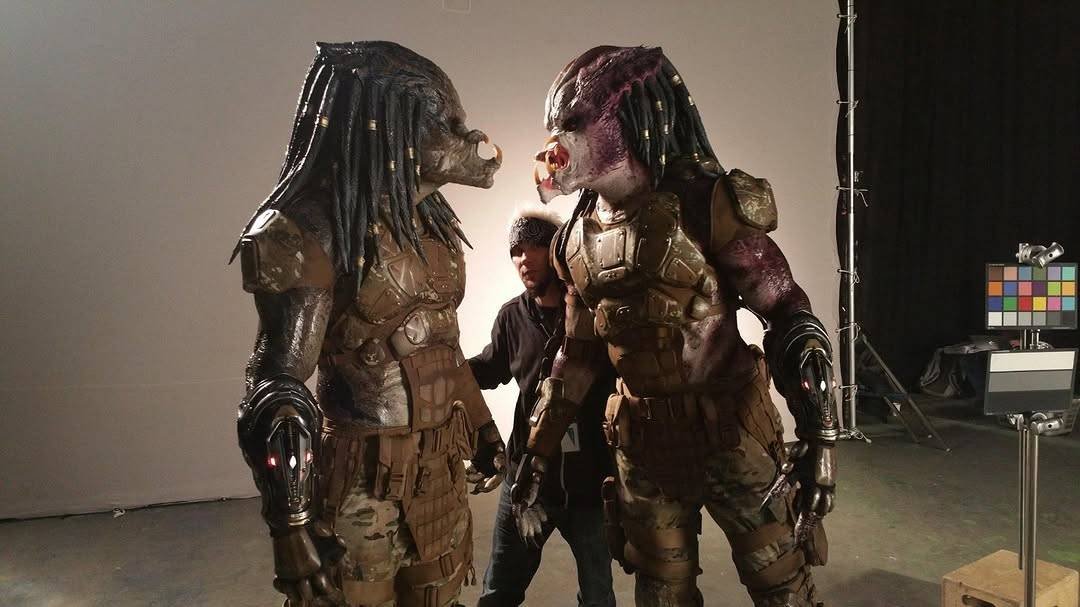 Emissary Predator suits on set
