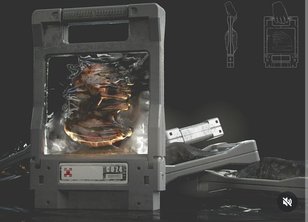 Facehugger Cryo-Case concept art