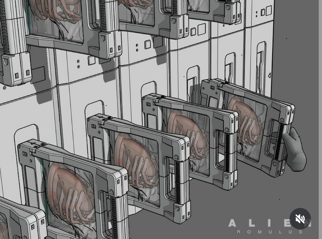 Facehugger Cryo-Case concept art