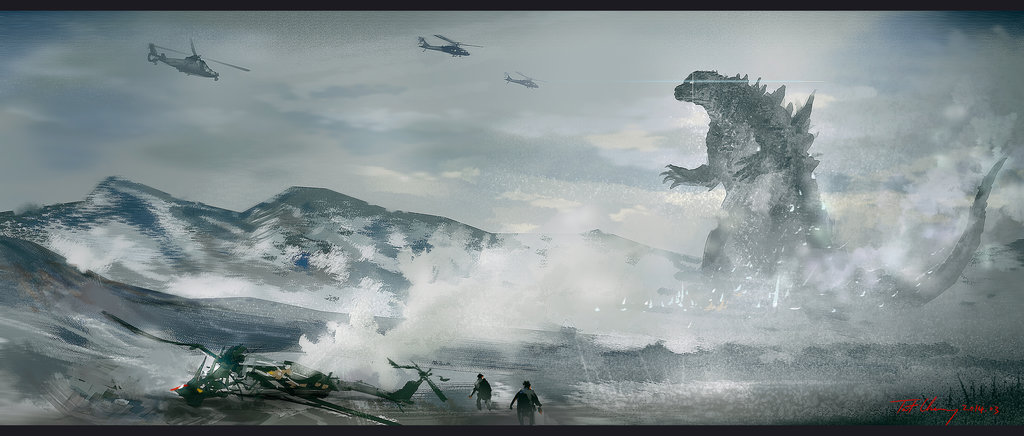 Godzilla in an Ice Field - By Cheung Chung Tat