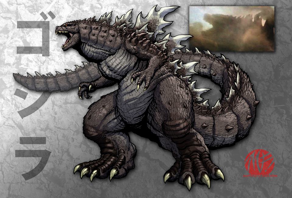 Godzilla 2014 Godzilla Concept Design By Matt Frank Godzilla Fan Artwork Image Gallery 5505