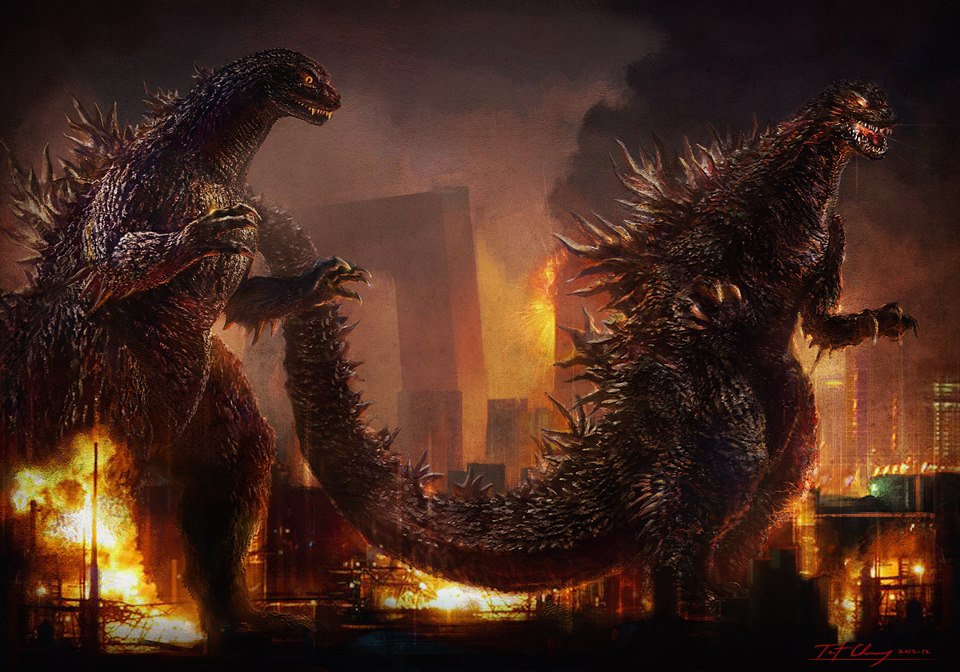 Godzilla 2014 Artwork By Cheung Chung Tat