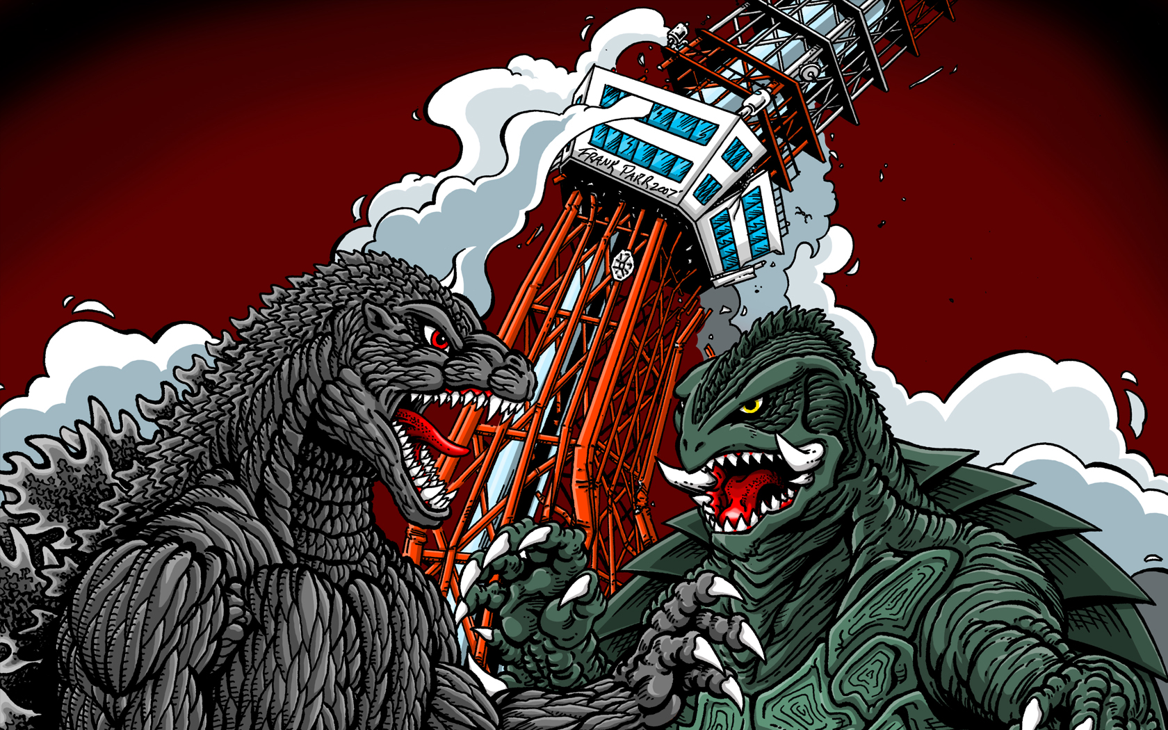 Godzilla vs. Gamera Fan Artwork