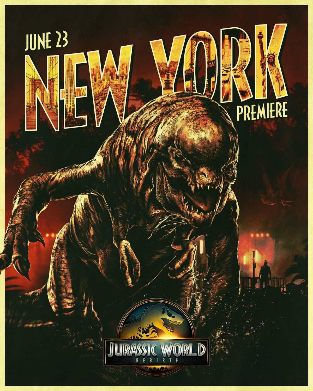 Jurassic World Rebirth New York Premiere Poster