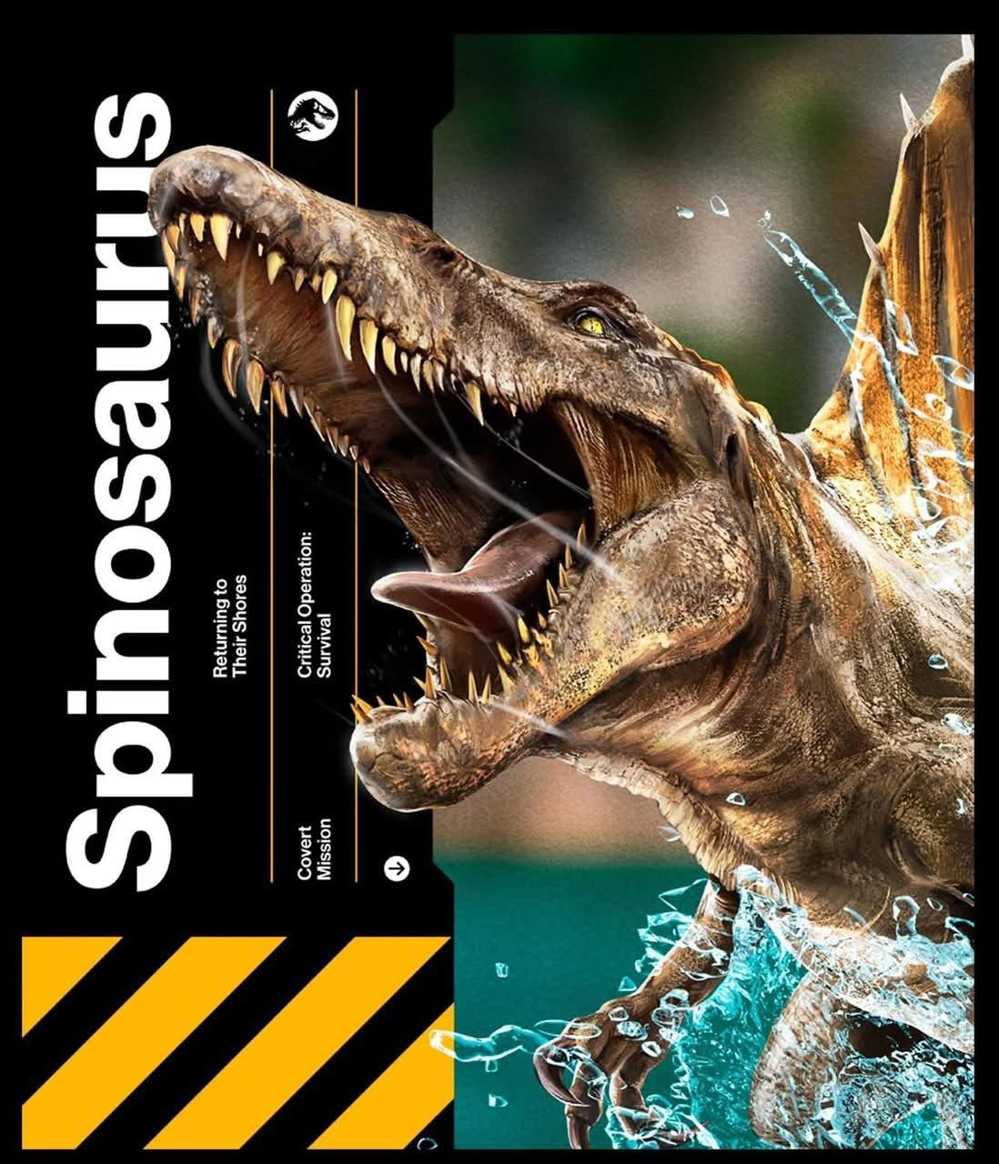 Jurassic World Rebirth Spinosaurus promo image