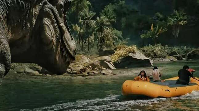 JW Rebirth T-Rex river attack