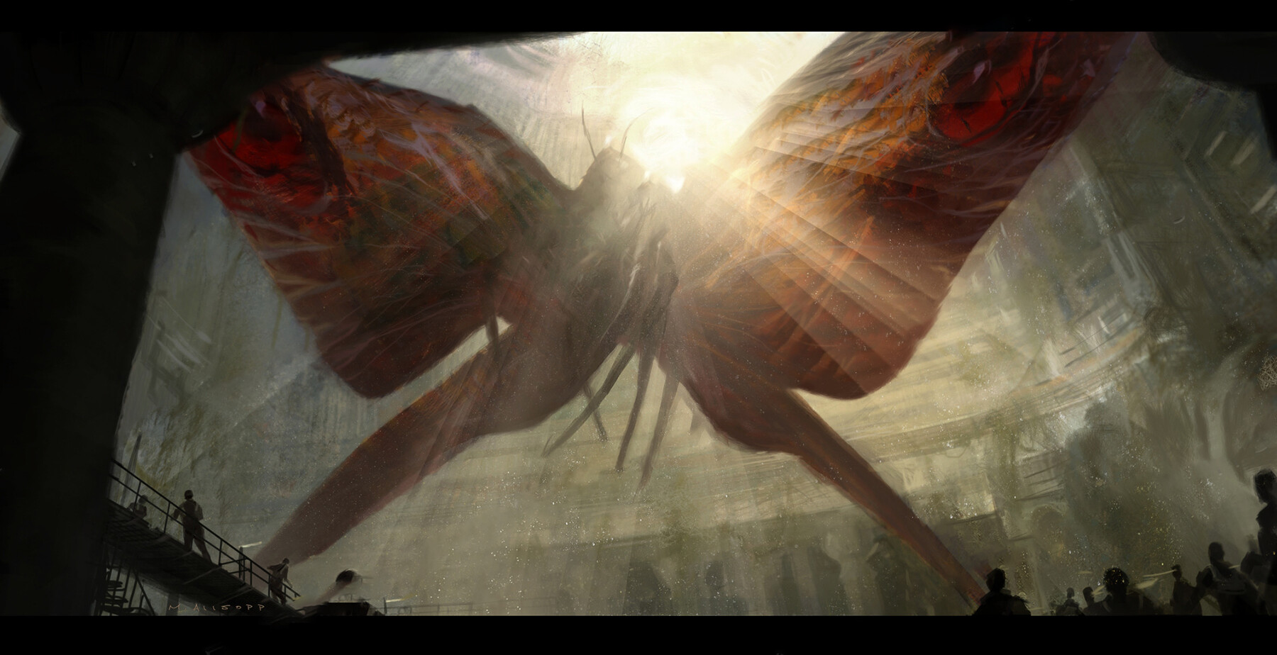 KOTM Mothra Concept Art II (Godzilla Fan Artwork Image Gallery)