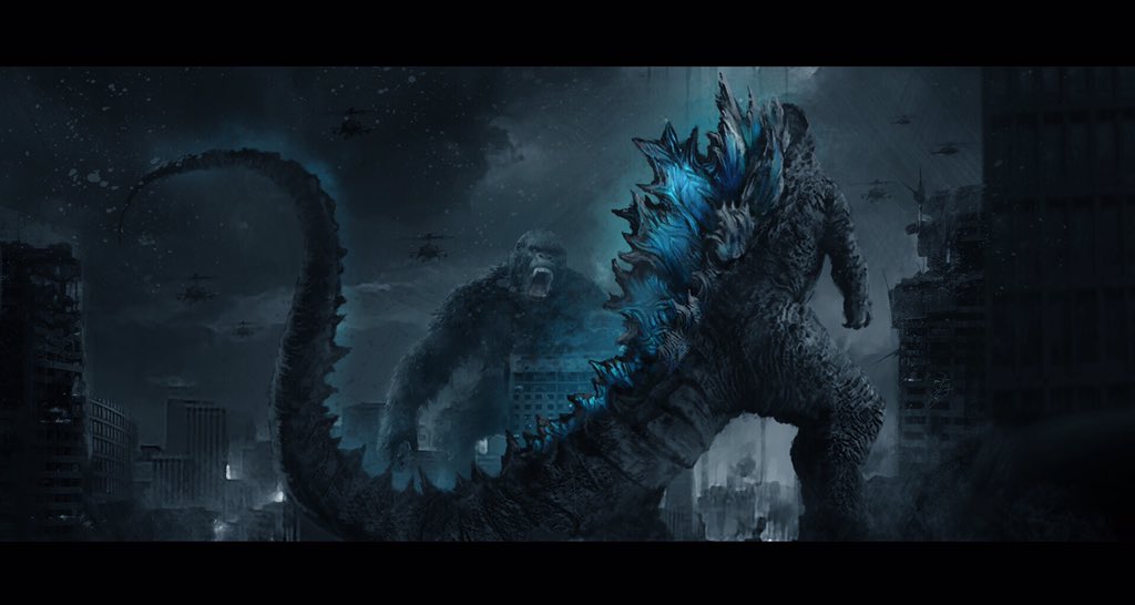 Monsterverse Godzilla vs. Kong Fan Art by Fang Pu - Godzilla Fan ...