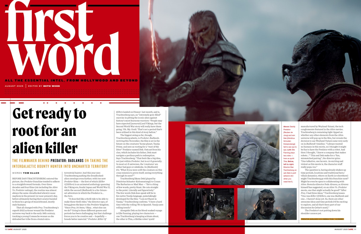 Predator: Badlands Empire Magazine scans