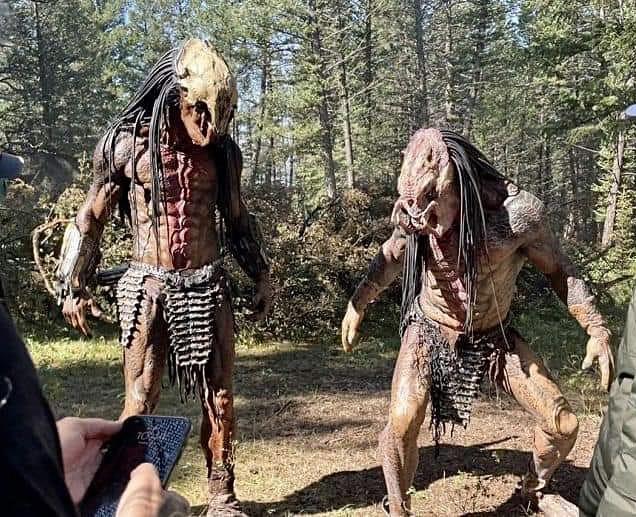 Prey movie set - Predator suits