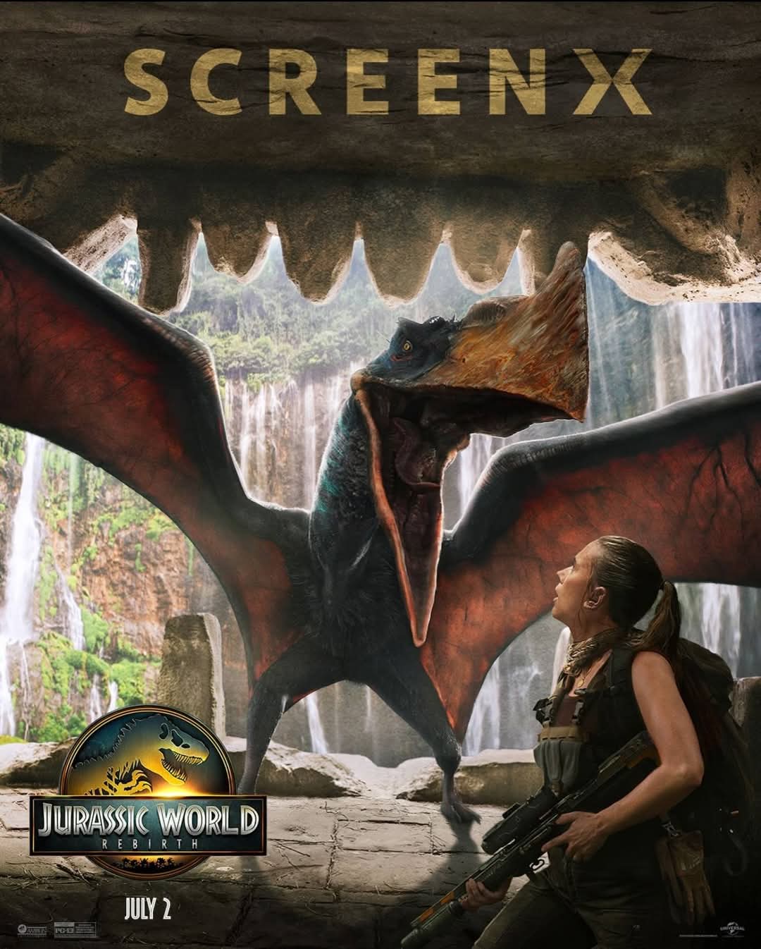 ScreenX Jurassic World Rebirth poster