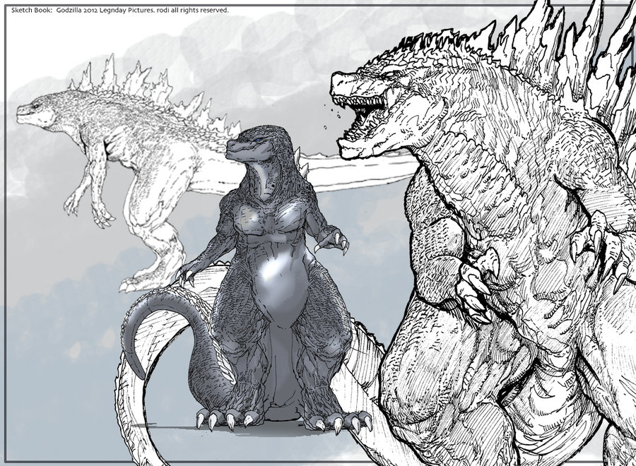 Godzilla 2014 Fan Sketch