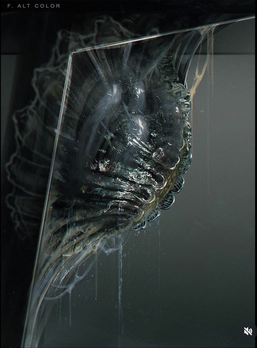 Xenomorph Cocoon concepts by Dane Hallett