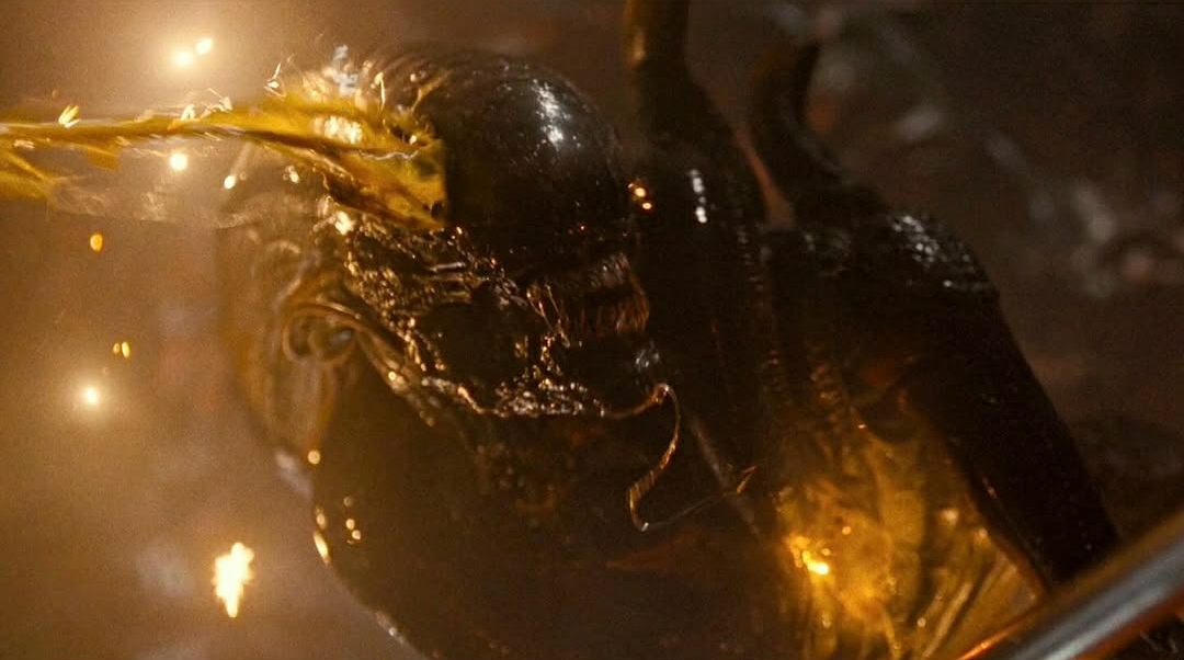 Xenomorph death in Alien: Romulus