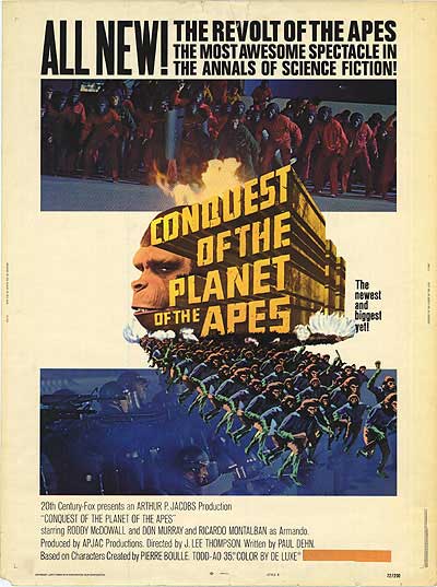 Conquest of the Planet of the Apes Movie Poster