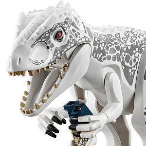 Close-Up view of LEGO Jurassic World Indominus Rex and Characters!