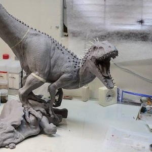 UPDATED - Epic Indominus Rex vs. Triceratops sculpture in the works!