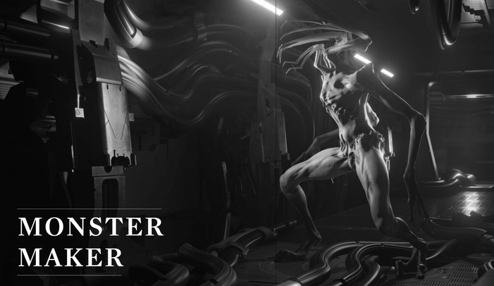 Monster Maker by Gordei Krasnov takes Giger style