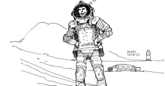 In Space You Can See Ridley Scott's Doodles!