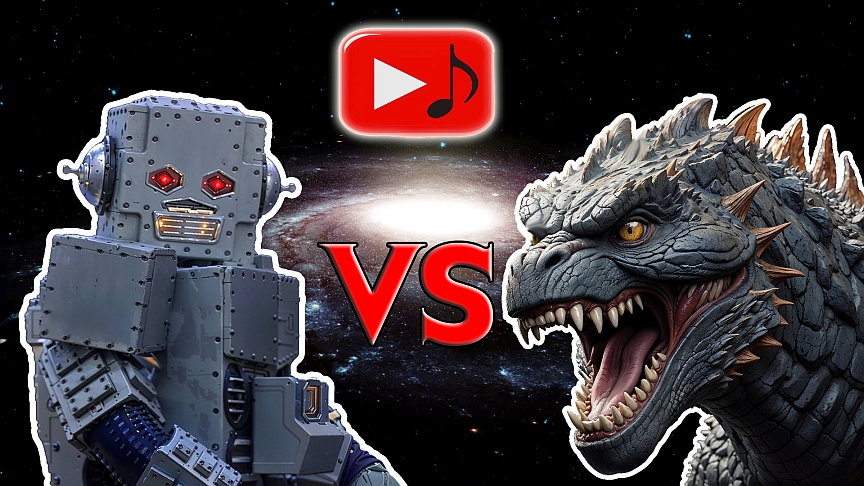 Godz!lla vs Intergalactic robot from Beastie Boys videoclip