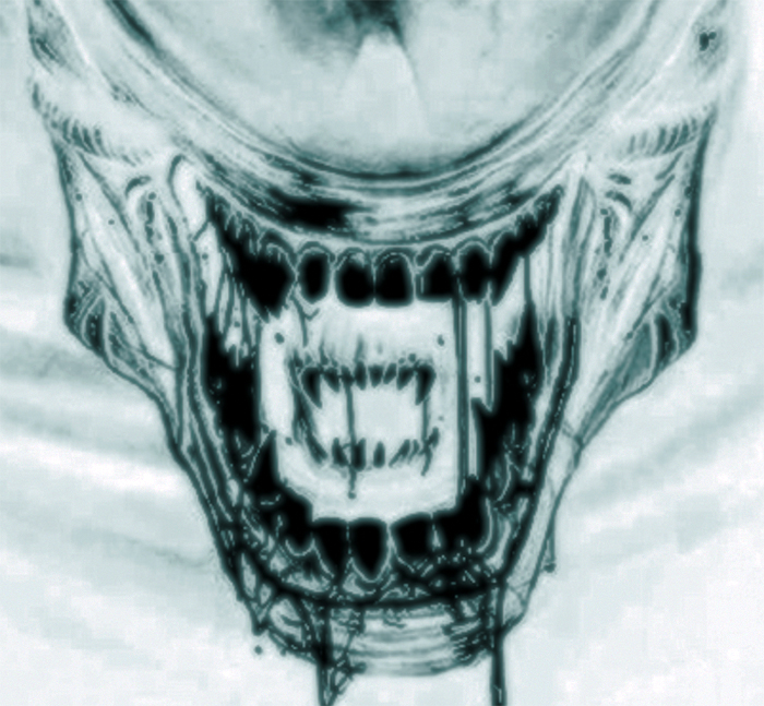 Xenomorph from Alien: River of Pain, Out of the Shadows, Sea of Sorrows, and The Cold Forge Cover Art