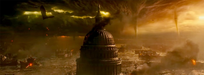 What point in the movie does the Washington DC sequence happon?