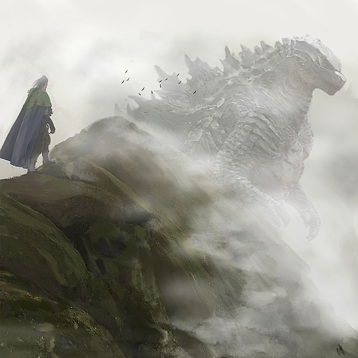 Godzilla-Medieval king.