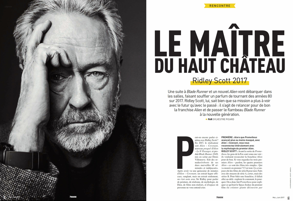 Scott in the [French Premiere Magazine] 