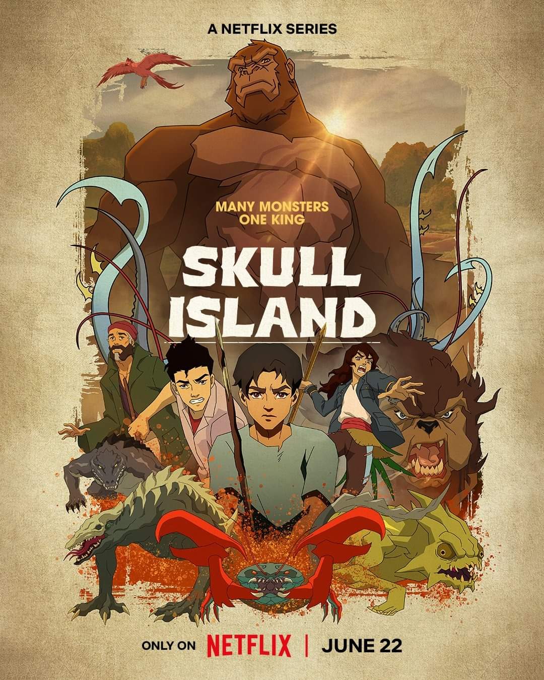 Netflix releases teaser to animated Kong series Skull Island   SierraDailyNewscom