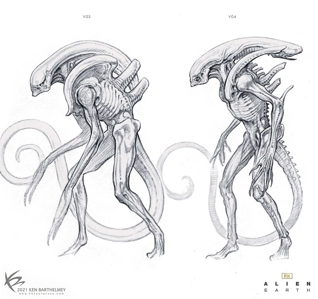 Alien: Earth Xenomorph concept art