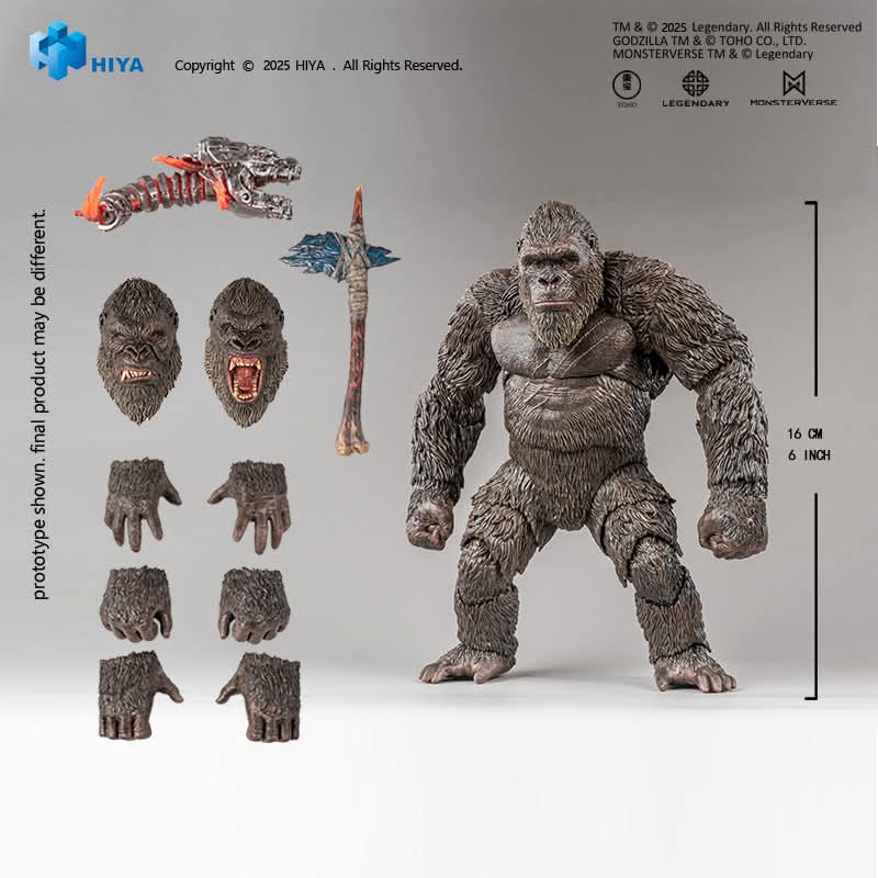Image for Hiya Toys Kong 2.0 figure comes with decapitated Mechagodzilla head, releasing Q4 2026!