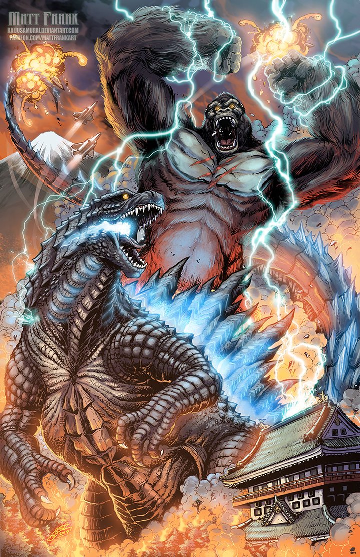 Matt Frank Shares Godzilla Vs Kong Artwork!   Godzilla Fan Works Forum