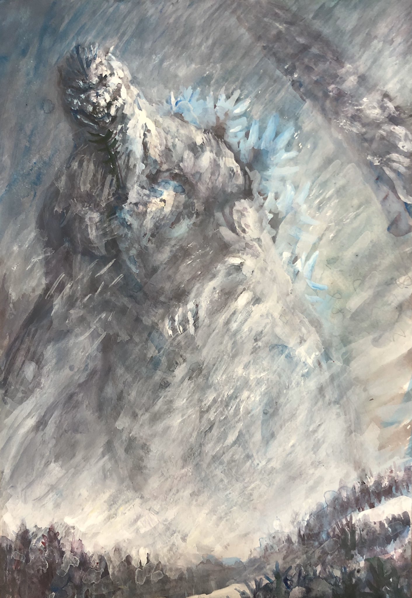 Fan Art Spotlight: Awesome Snow Godzilla Paintings By Gna