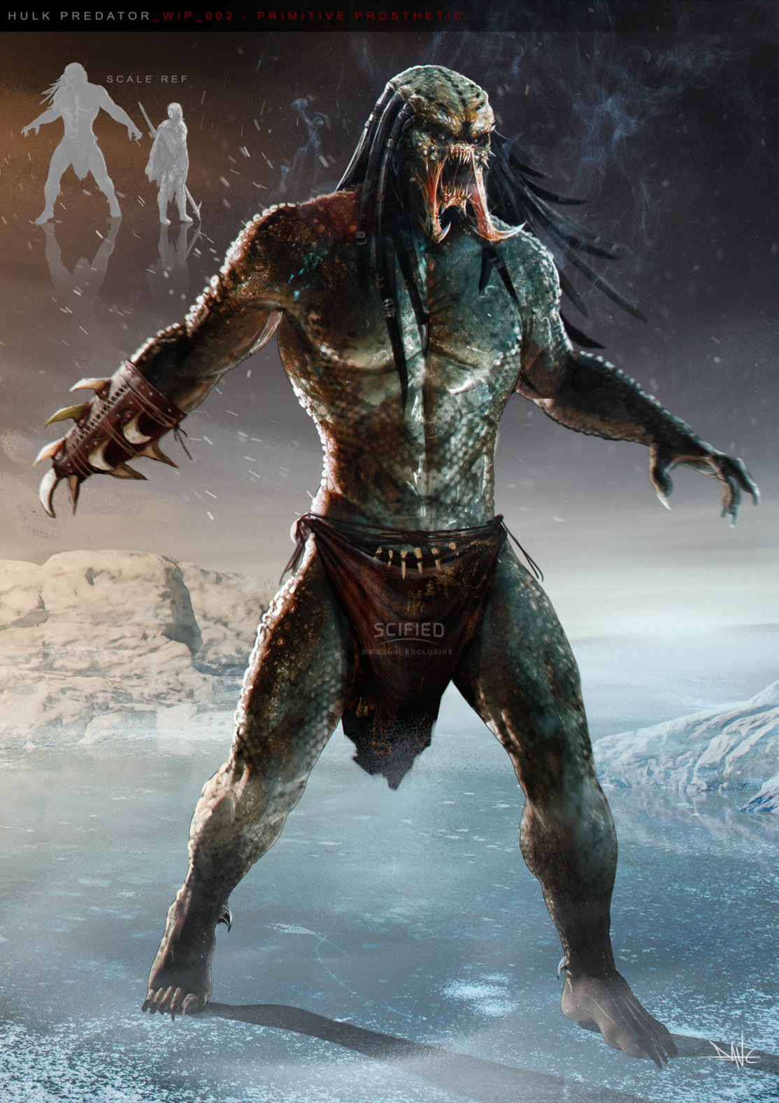 Hulk Predator official concept art by Dane Hallett