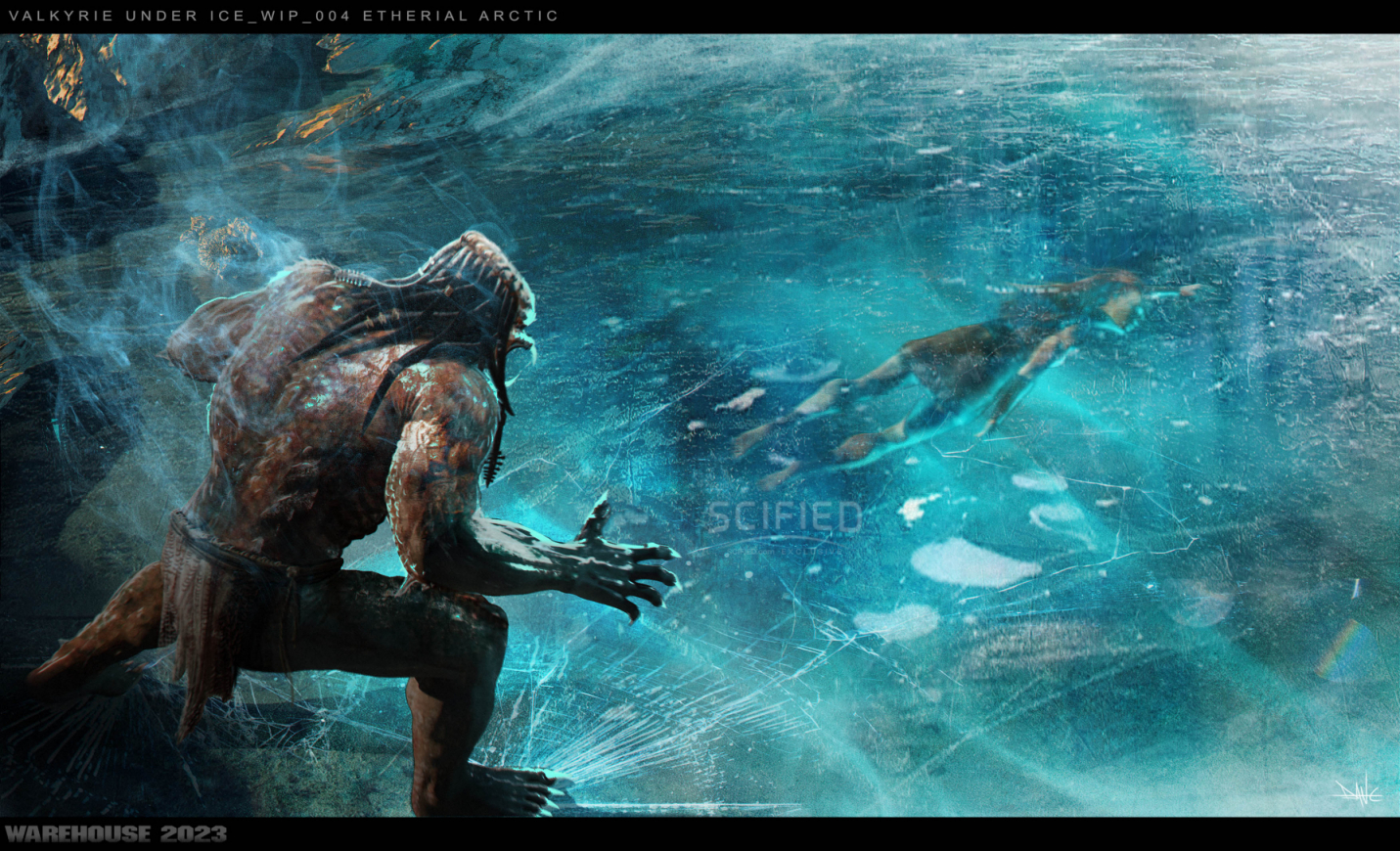 Hulk Predator concept art by Dane Hallett