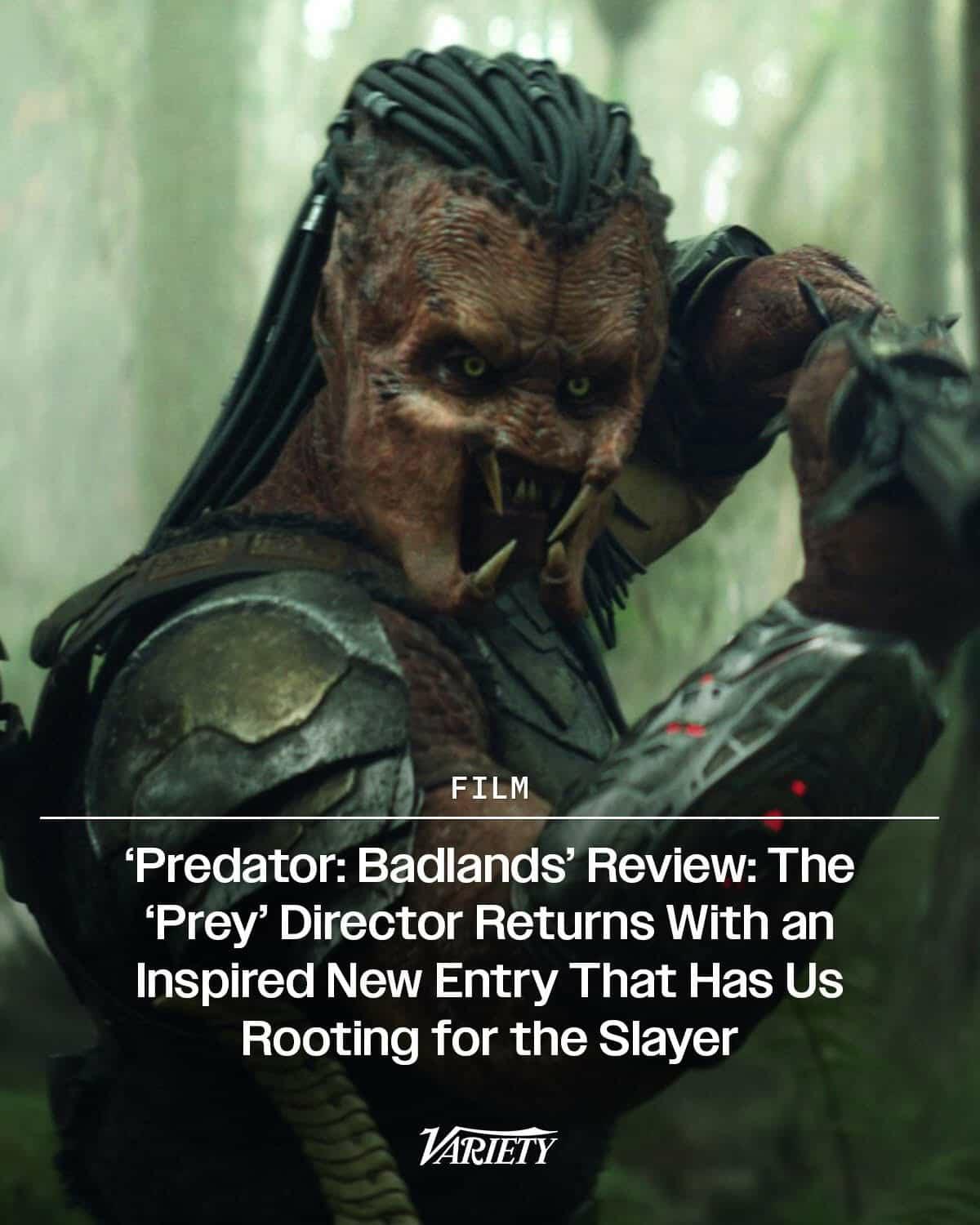 Image for It's official: Critics love Predator: Badlands – Dan Trachtenberg is 3 for 3!