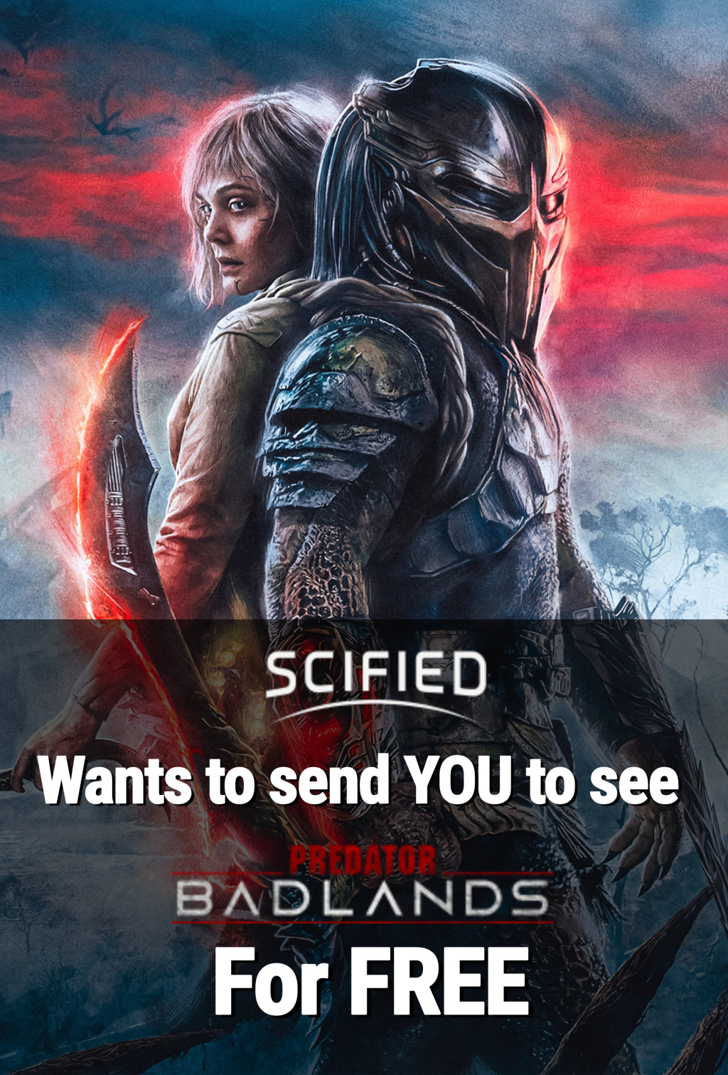 See Predator: Badlands for free with Scified