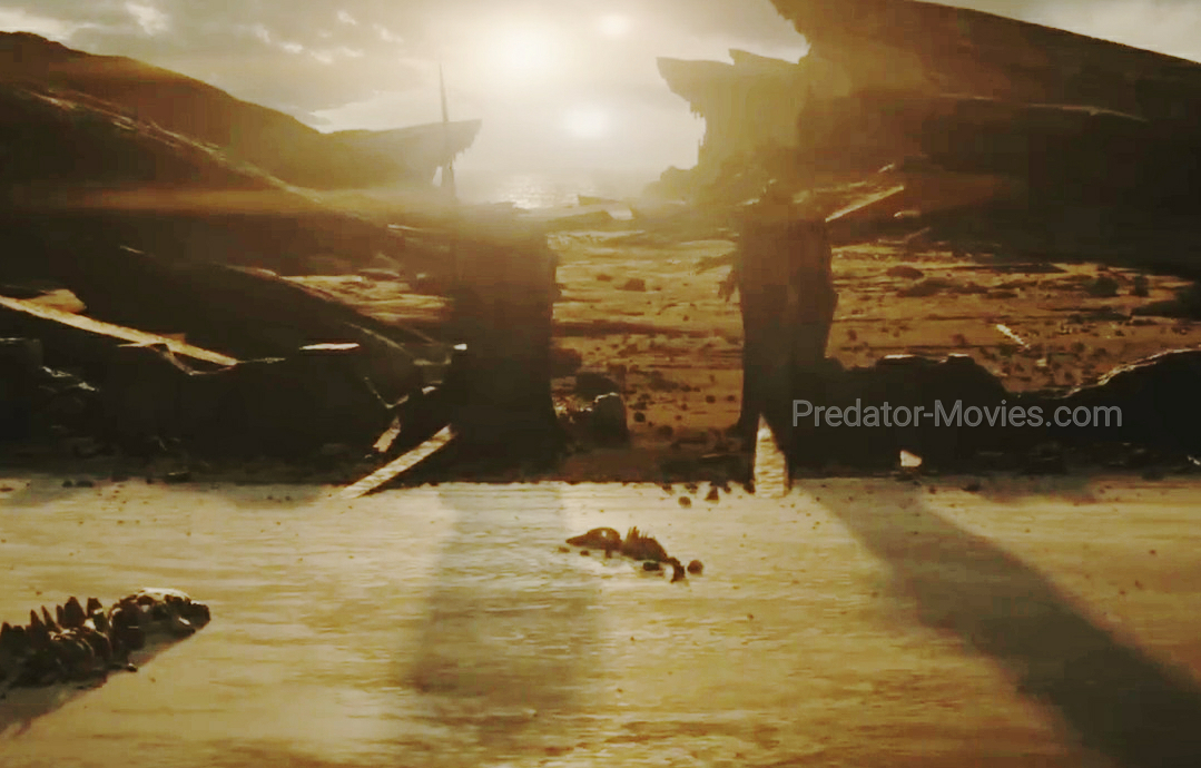 Statues in Predator: Badlands