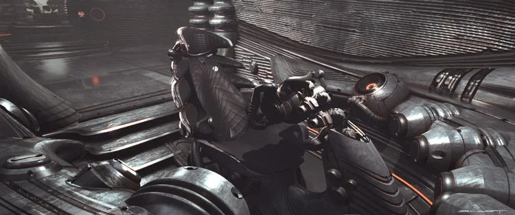 Image for Early concept art for Kwei's ship and Weyland-Yutani Super Power Loader by Benjamin Last!