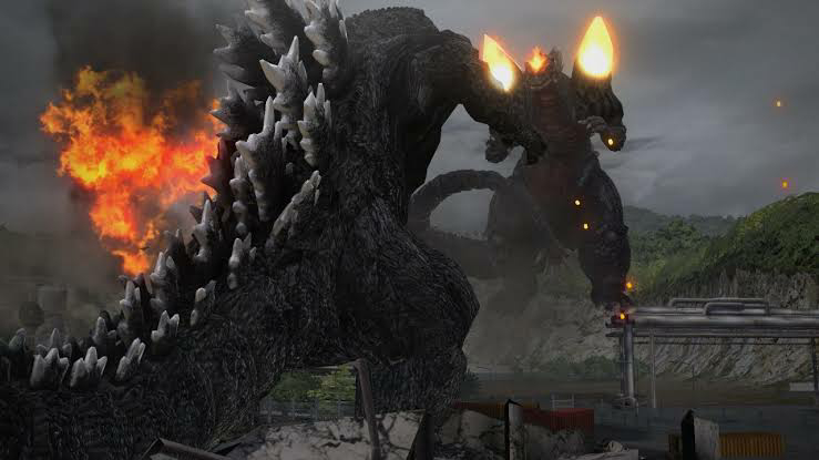 Godzilla vs. SpaceGodzilla in game