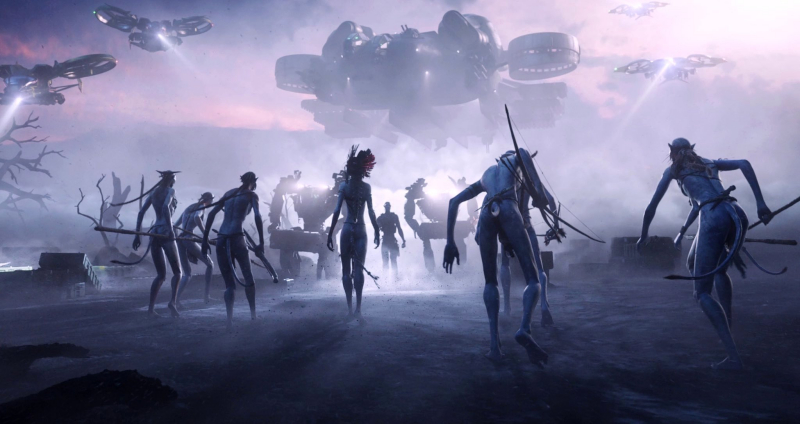 A screenshot from Avatar: Fire and Ash