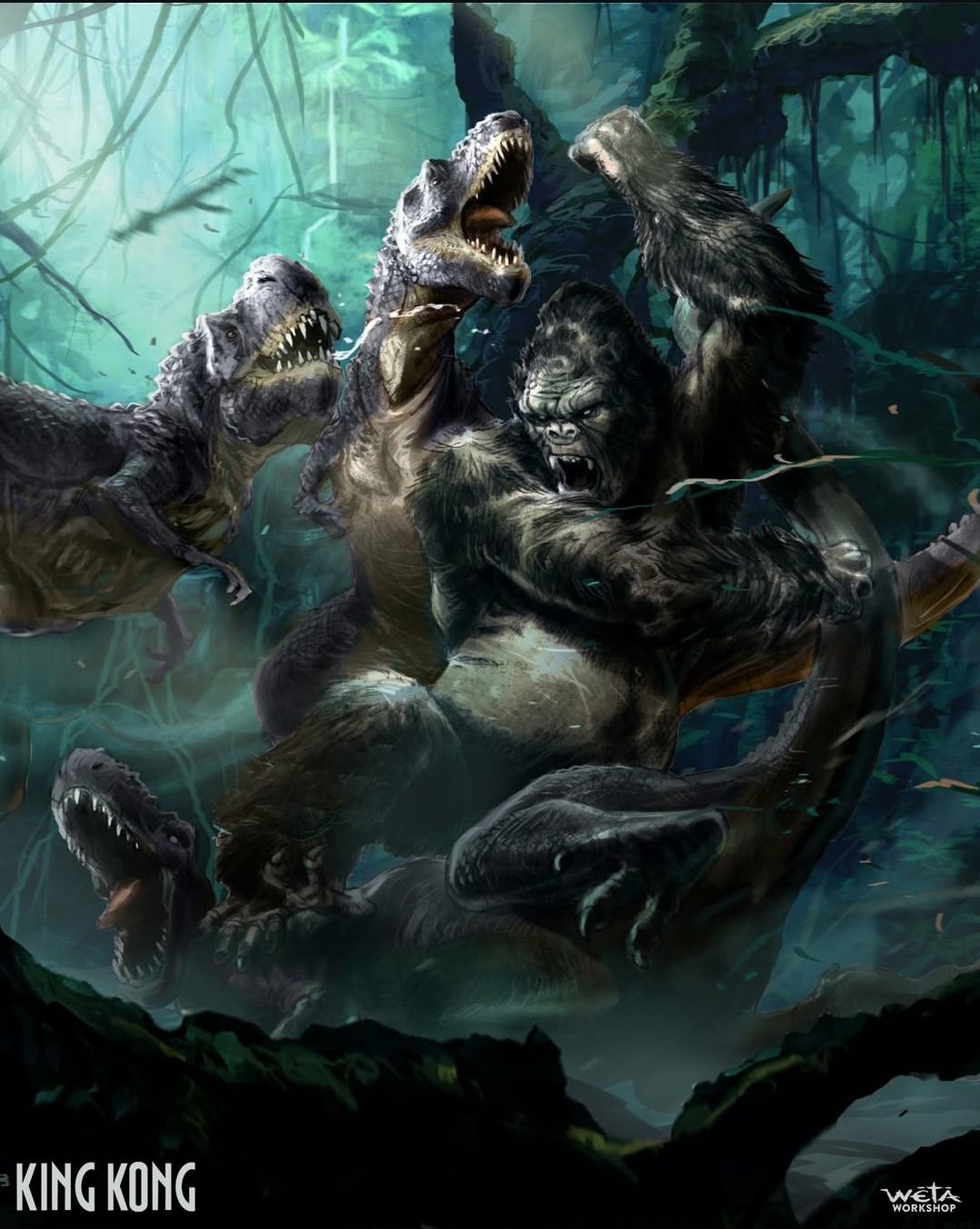 Image for Weta Workshop share King Kong concept art to commemorate film's 20th anniversary!