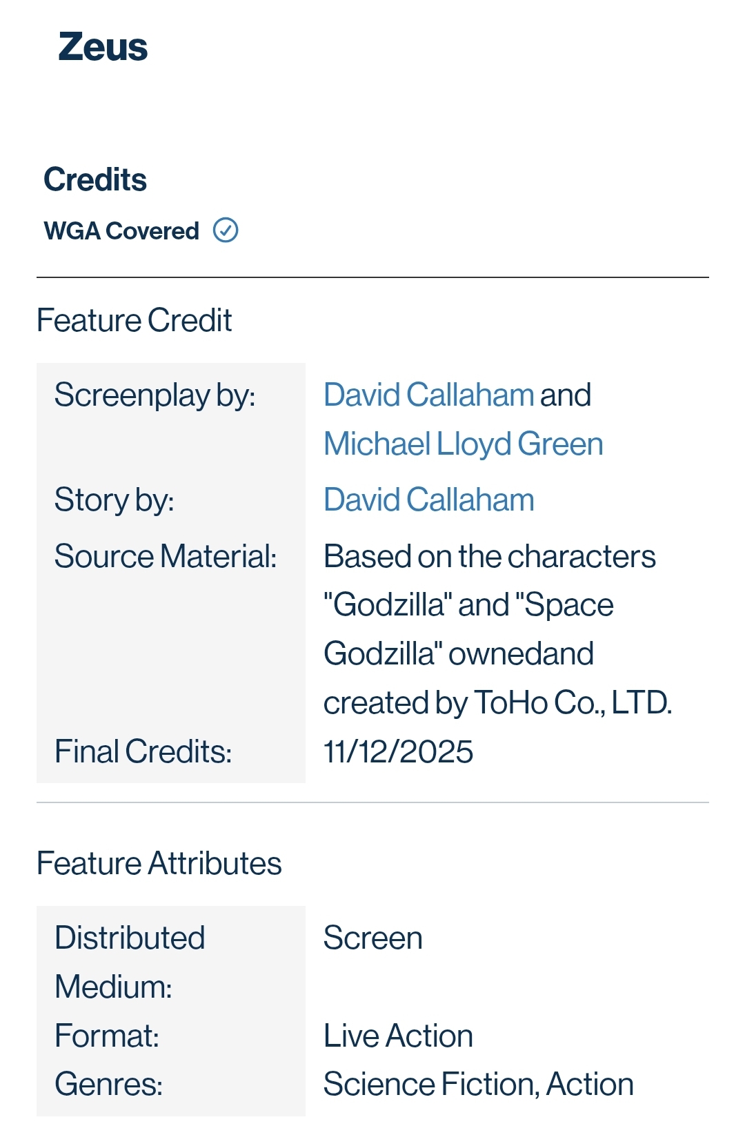 Screenshot confirming SpaceGodzilla licensing